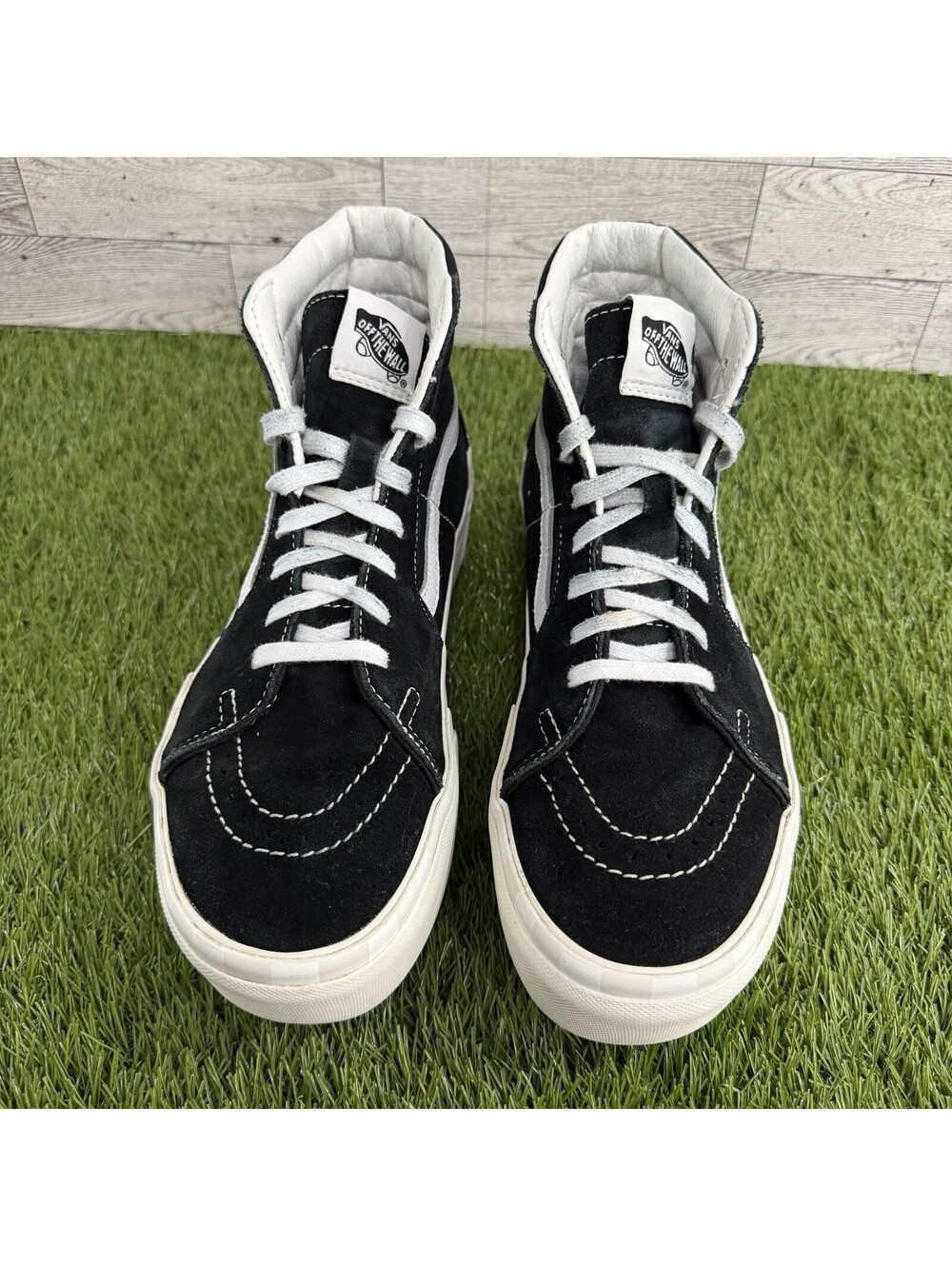Vans SK8-Hi Platform Stacked Checkerboard Suede Men’s Size 7.5 Women’s Size 9 - Picture 3 of 9